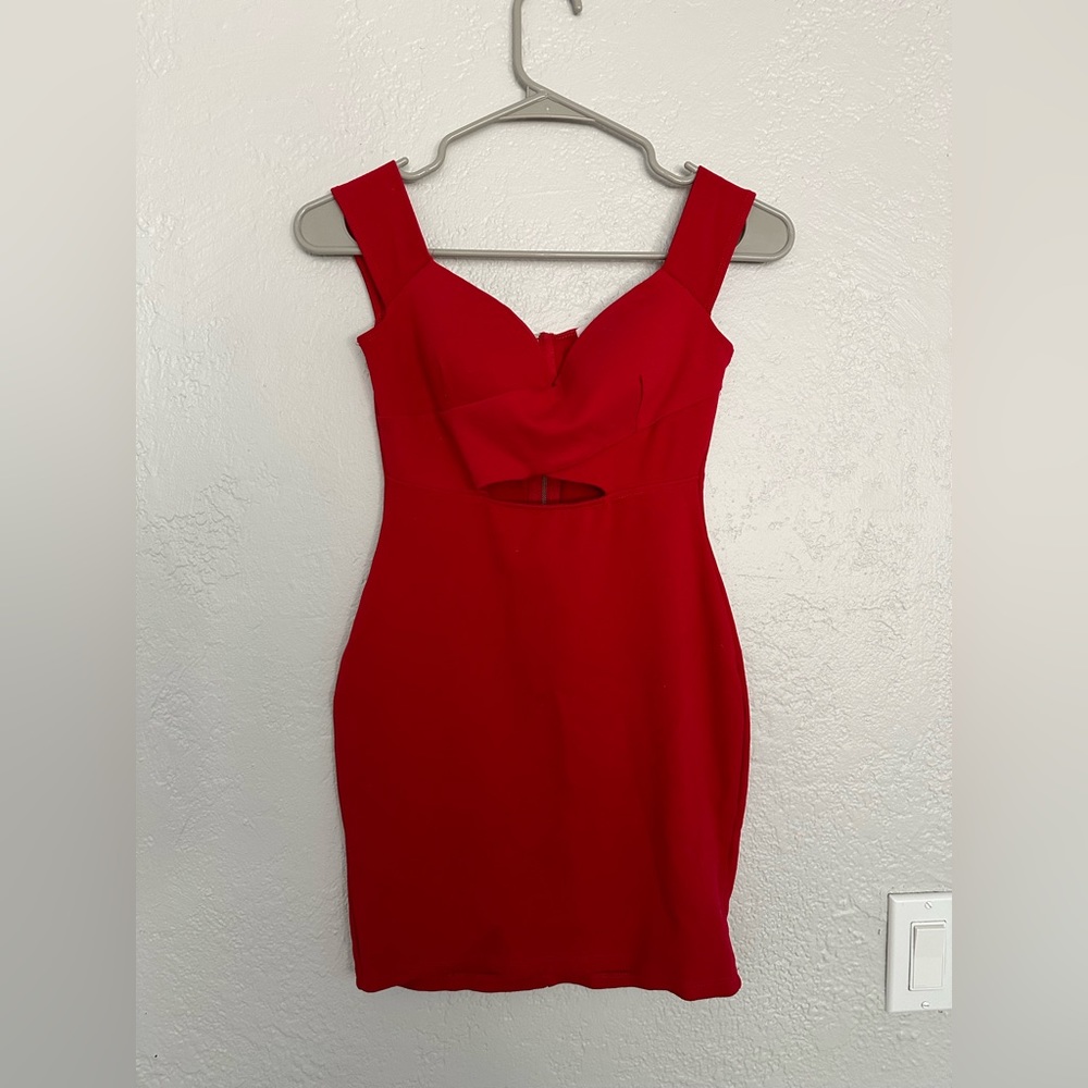 A’GACI Red Bodycon Mini Dress